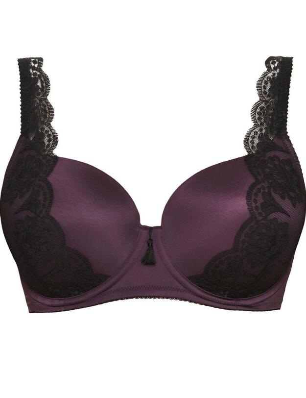 354512 Ultimo Cassiopeia Underwired Moulded Fuller Bust Balcony Bra - 354512 Wine