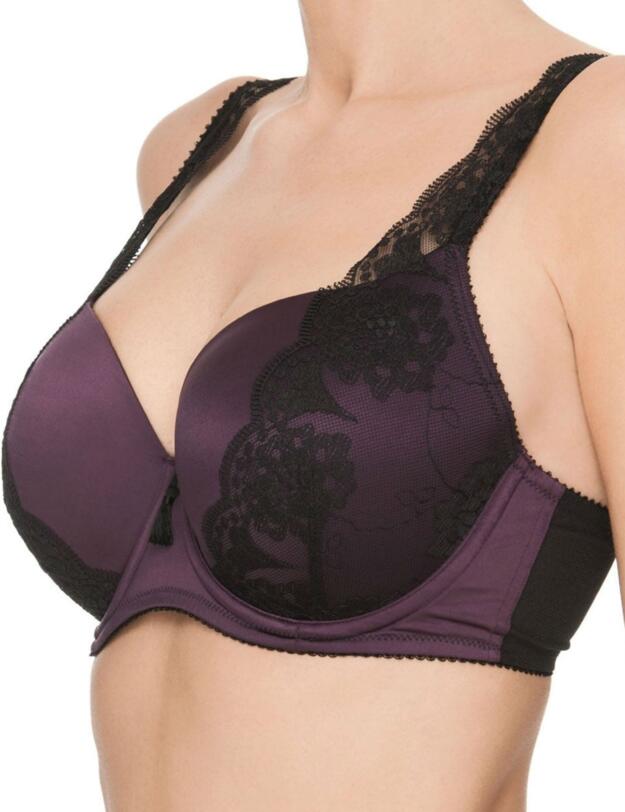 354512 Ultimo Cassiopeia Underwired Moulded Fuller Bust Balcony Bra - 354512 Wine