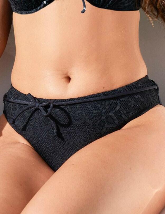 65009 Pour Moi? Puerto Rico Belted Bikini Brief - 65009 Black