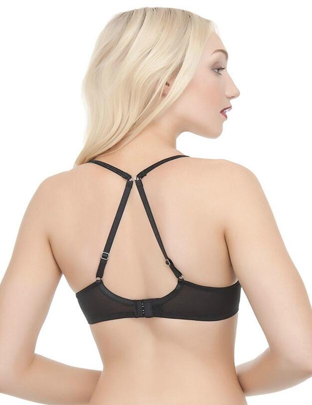 358101 Ultimo Cassia OMG Underwired Plunge Bra (A-D CUP) - 385101 Noir