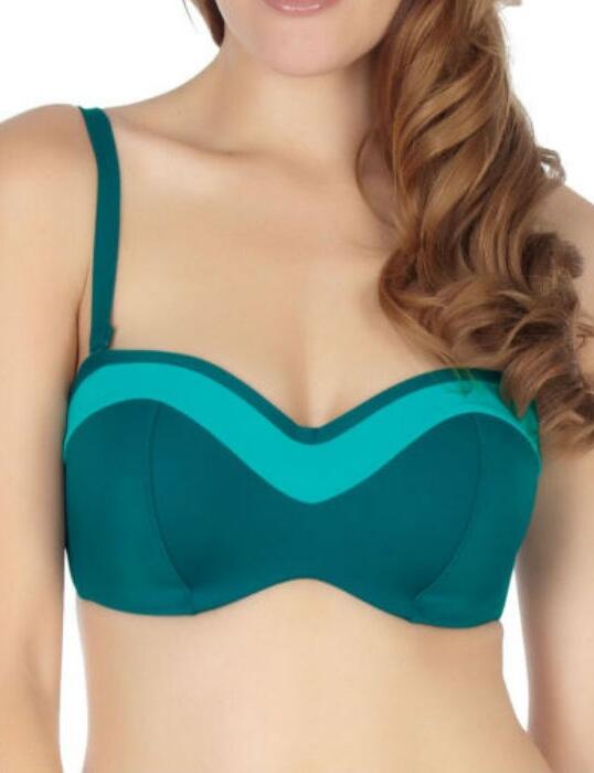 SW0763 Panache Isobel Bandeau Bikini Top Emerald - SW0763 Emerald