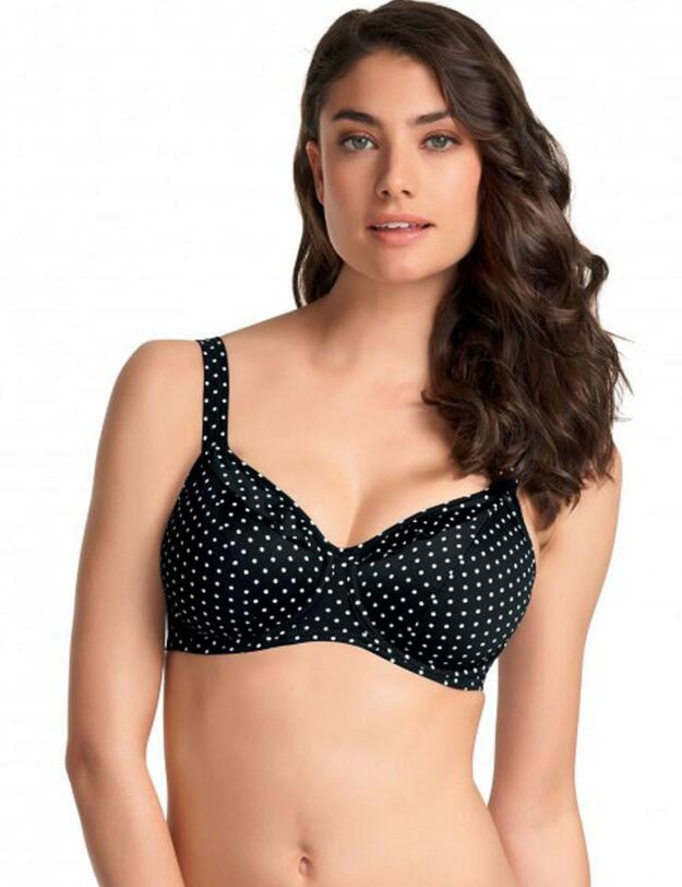 3026 Freya Pier Deep Plunge Bikini Top (GG-JJ) - 3026 Black