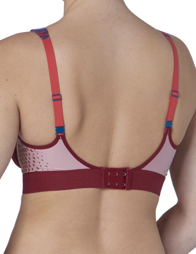 10162782 Triumph Triaction Hybrid Sports Bra - 10162782 Red Wood