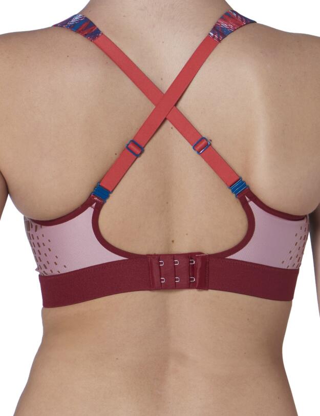 10162782 Triumph Triaction Hybrid Sports Bra - 10162782 Red Wood