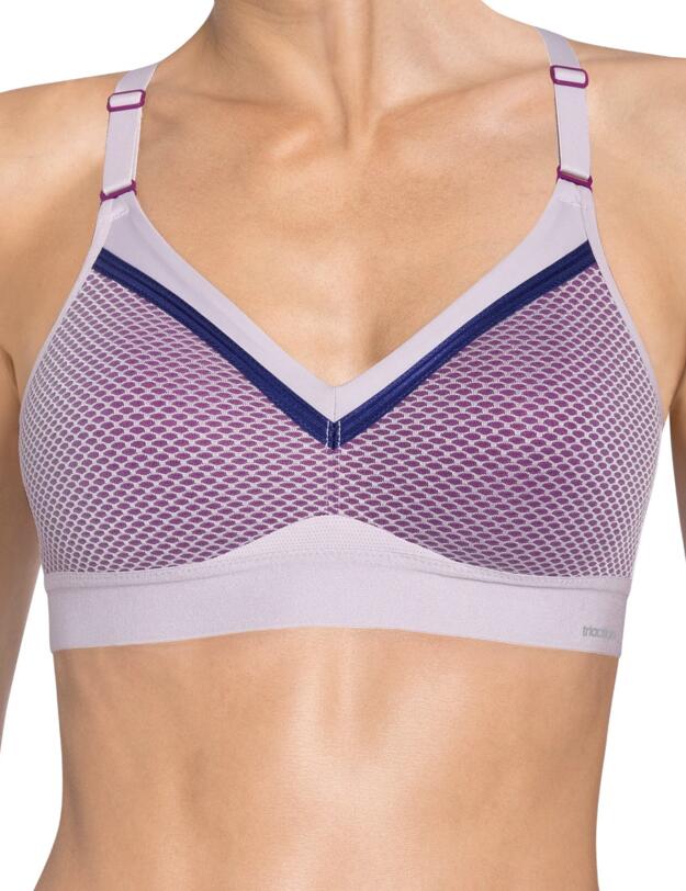 10164116 Triumph Triaction Free Motion Non-Wired Sports Bra - 10164116 Iris Purple