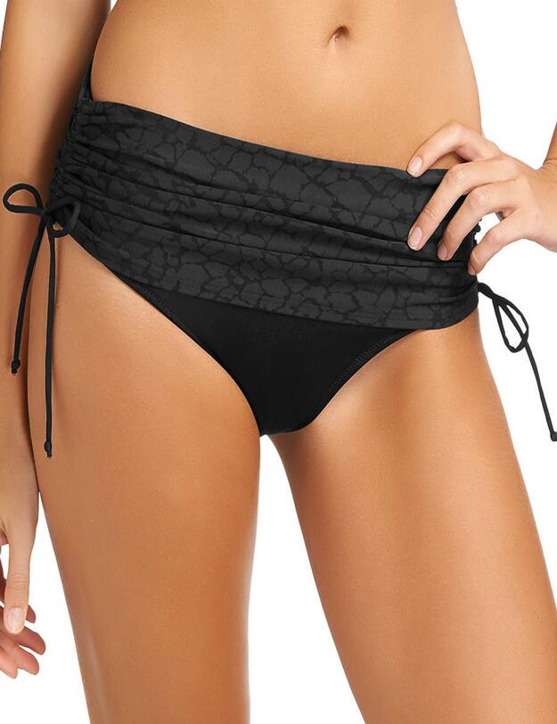 5435 Fantasie Montreal Adjustable Fold Bikini Brief - 5435 Black