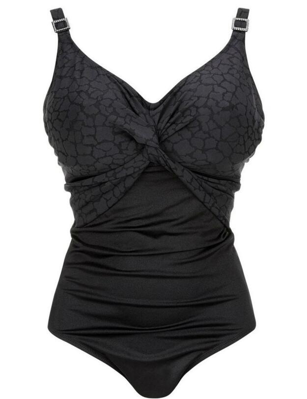 5436 Fantasie Montreal Underwired Twist Front Swimsuit - 5436 Black