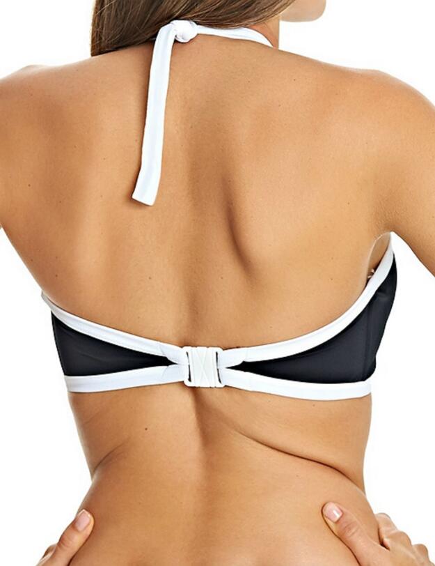 3701 Freya Back To Black Underwired High Neck Crop Bikini Top - 3701 Black