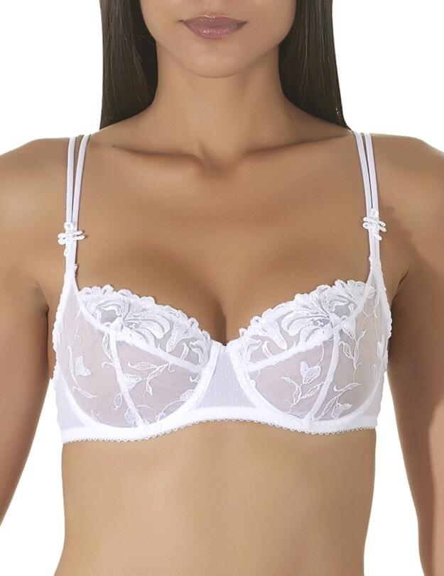 YA15 Aubade Jardin Des Delices 3/4 Cup Bra - YA15 White
