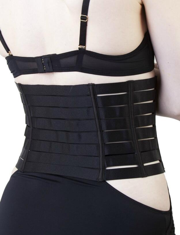 Playful Promises Kendalle Elasticated Zip Waspie Black