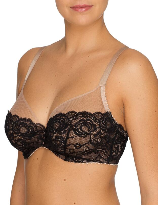 0162784/0162785 Prima Donna By Night Vertical Seam - 0162784/0162785 Black/Cream
