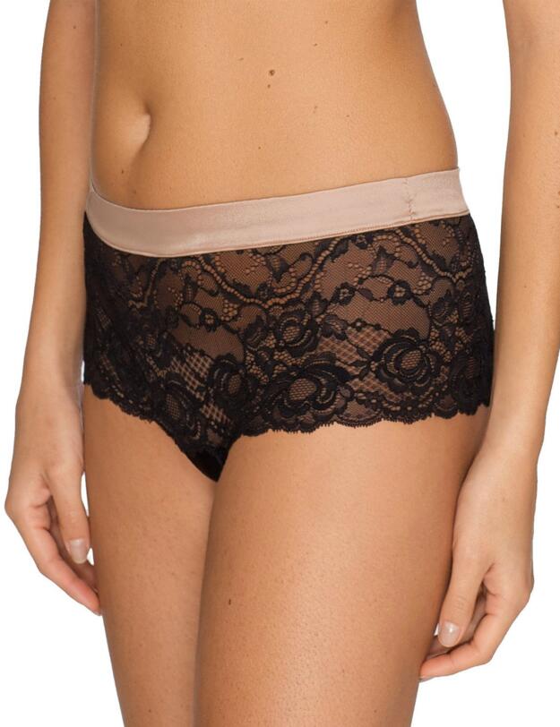 Prima Donna By Night Luxury Thong Black/Cream
