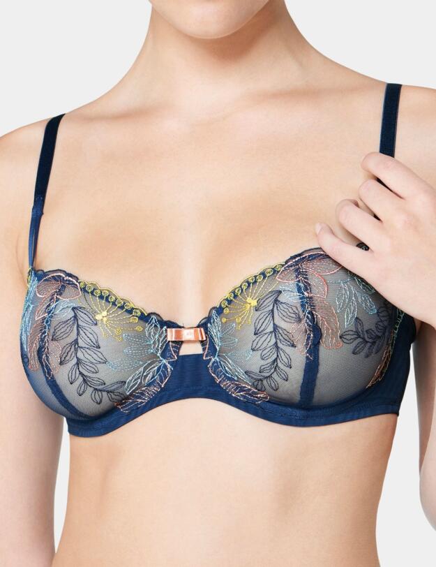 Triumph Beauty-Full Sunset Wired Bra Blue/Dark Combination"