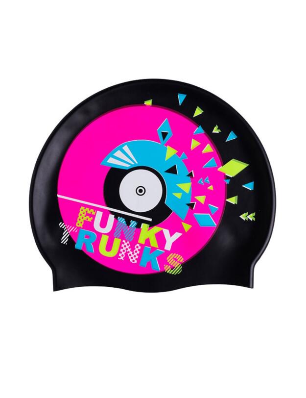 FT9901173 Funky Trunks Silicone Swimming Cap - FT9901173 Disco Stu