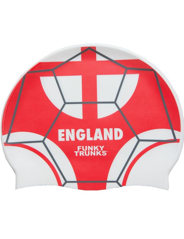 FT9900676 Funky Trunks Silicone Swimming Cap - FT9900676 Three Lions