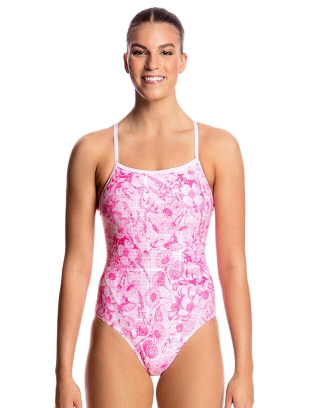 FS15L01611 Funkita Ladies Single Strap One Piece Swimsuit - FS15L01611 Novel Floral