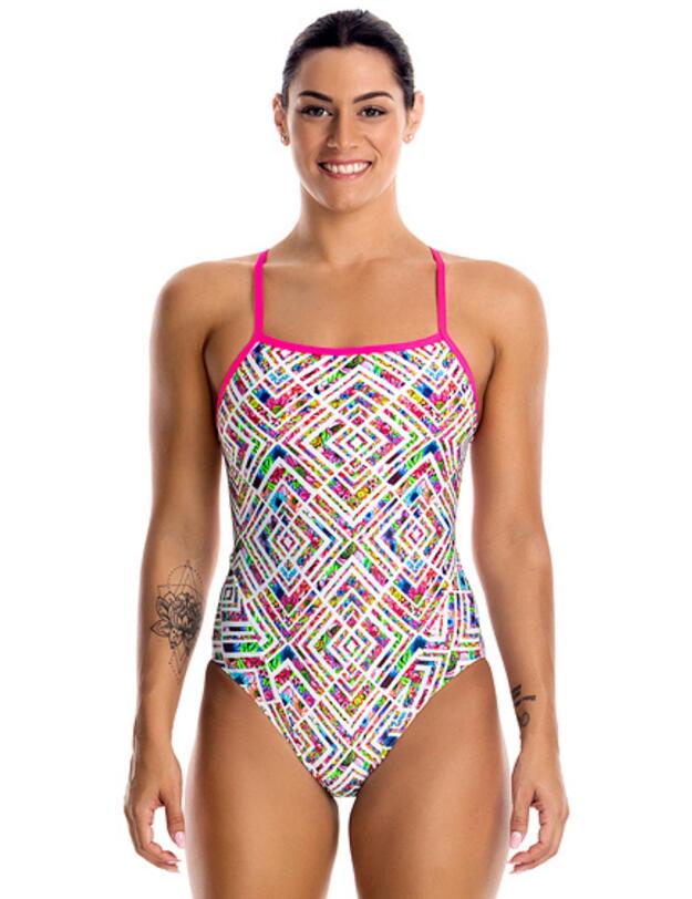 FS15L01513 Funkita Ladies Single Strap One Piece Swimsuit - FS15L01513 Daisy Maze