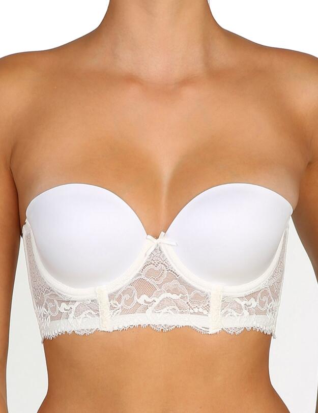 Marie Jo Mai Padded Strapless Longline Bra Natural
