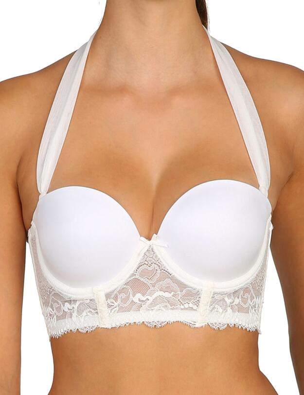 Marie Jo Mai Padded Strapless Longline Bra Natural