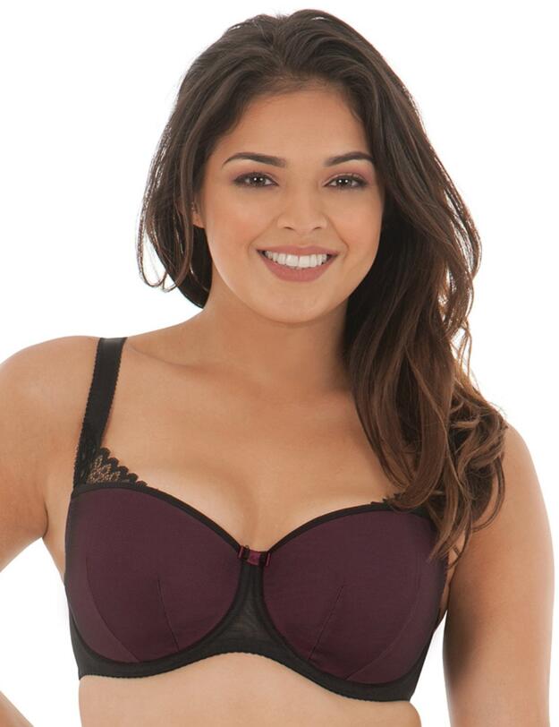 SG5301 Curvy Kate Trixie Padded Balcony Bra - SG5301 Black Mulberry