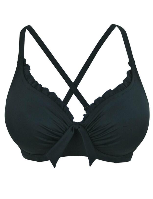 80002 Pour Moi Getaway Balcony Bikini Top - 80002 Black