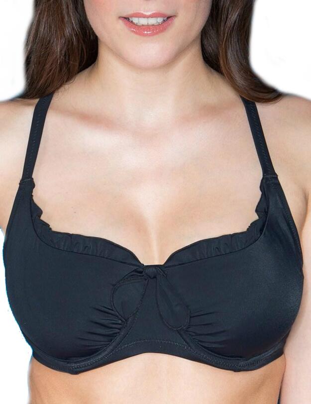 80002 Pour Moi Getaway Balcony Bikini Top - 80002 Black