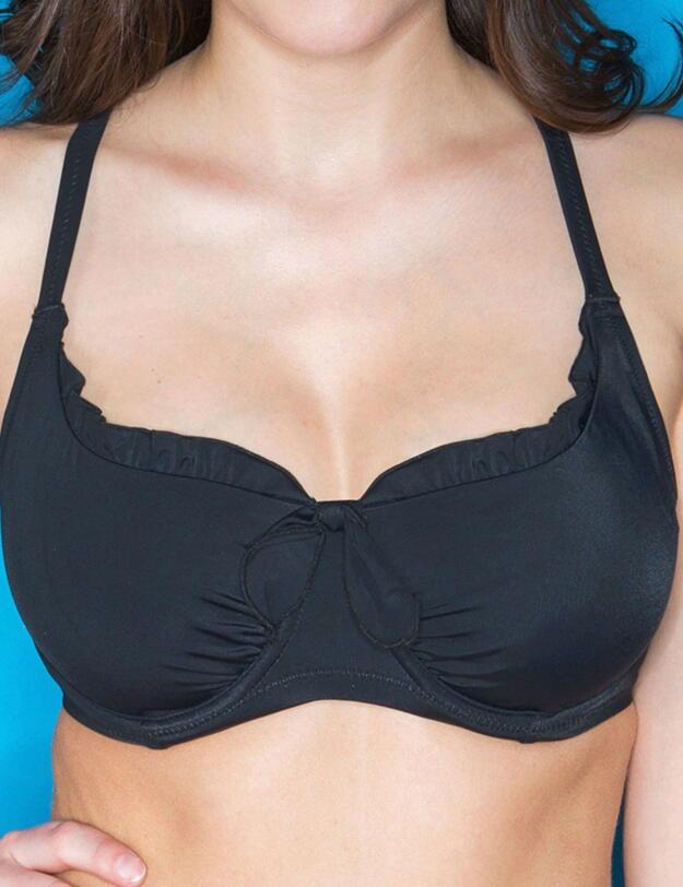 80002 Pour Moi Getaway Balcony Bikini Top - 80002 Black