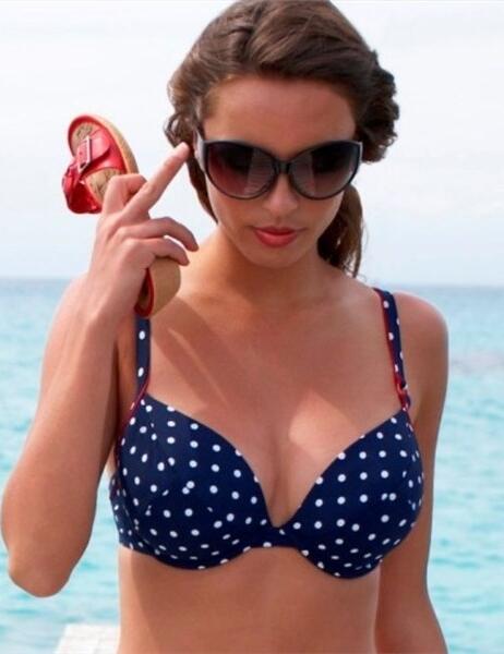 Panache St Ives Bikini Plunge top SW0334 £19.99 - SW0334 Plunge top
