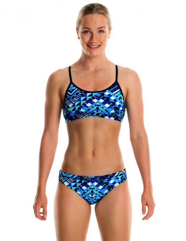FS02G01518 Funkita Girls Racerback Two Piece Bikini Set - FS02G01518 Speed Boxer