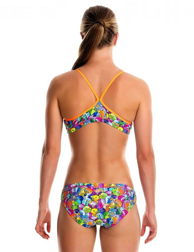 FS02G01509 Funkita Girls Racerback Two Piece Bikini Set - FS02G01509 Bang Bang Budgie