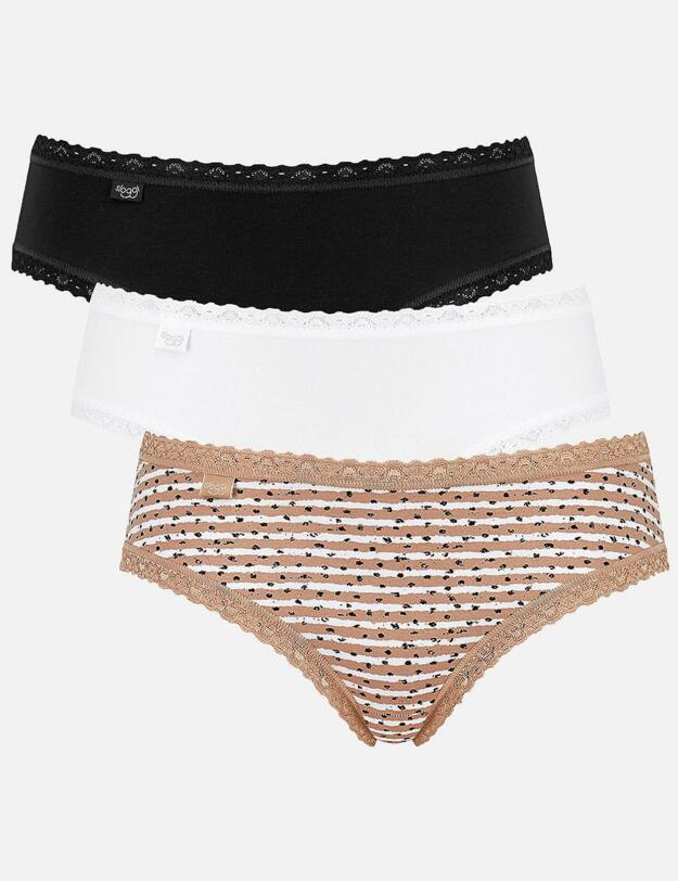 10181496 Sloggi Weekend Hipster Briefs (3 Pack) - 10181496 Skin/Light Combination