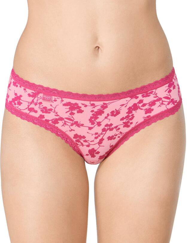 10181496 Sloggi Weekend Hipster Briefs (3 Pack) - 10181496 Red/Dark Combination