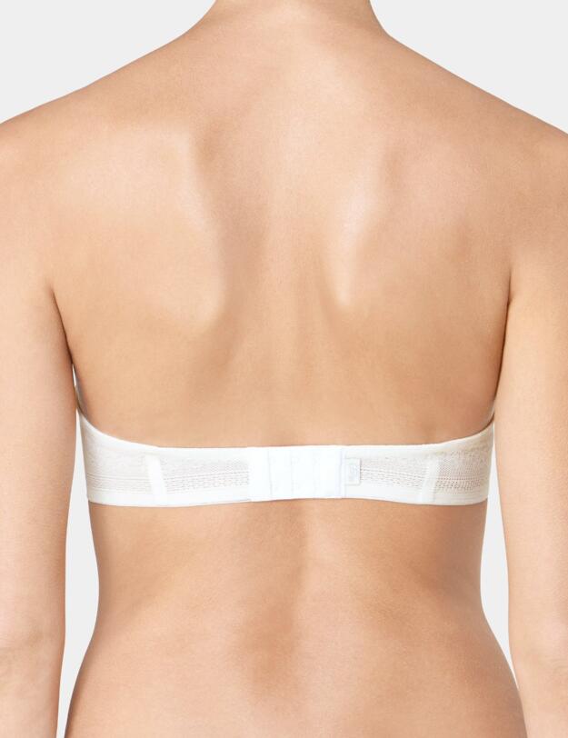 10186066 Sloggi Zero Lace Strapless Mulitway Bra - 10186066 Silk White