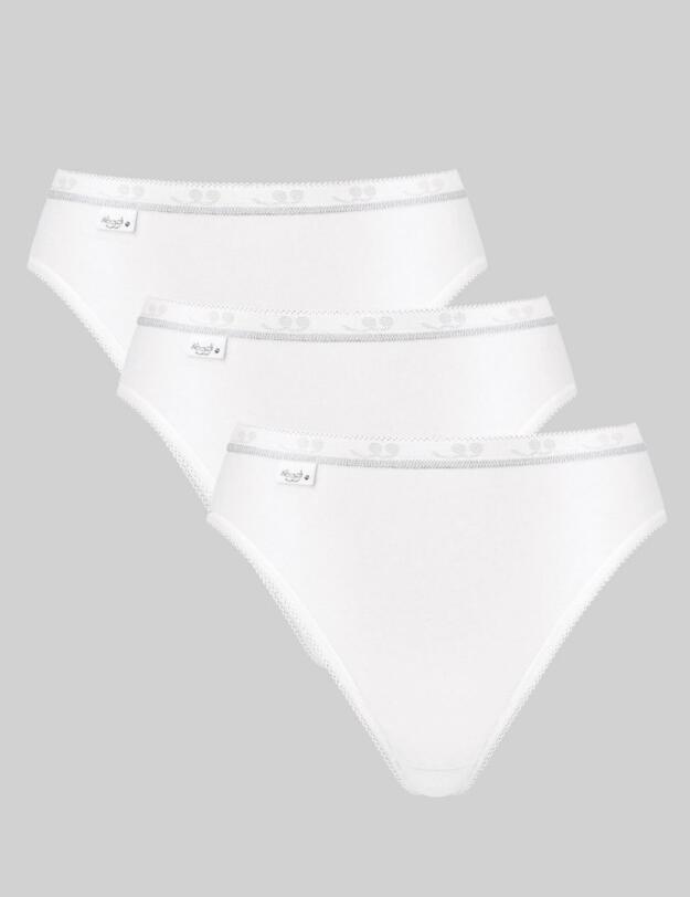 10181248 Sloggi Basic+ Diamond Tai Brief 3 Pack - 10181248 White