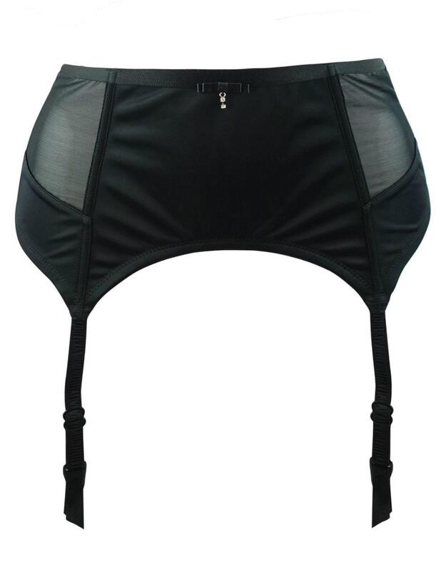 13007 Pour Moi? Viva Deep Suspender Belt - 13007 Black