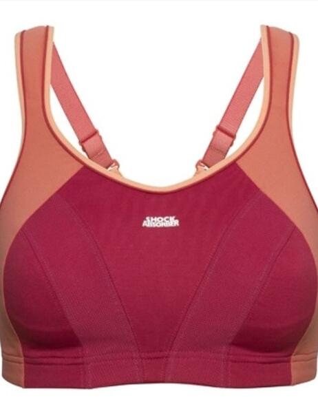 Shock Absorber Sports Bra B4490 Raspberry  SALE - B4490 Rasp/Orange