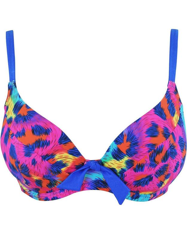 58002 Pour Moi? Malibu Underwired Plunge Bikini Top - 58002 Multi