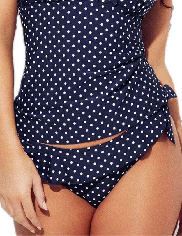 3903 Pour Moi Hot Spots Frill Bikini Brief - 3903 Navy