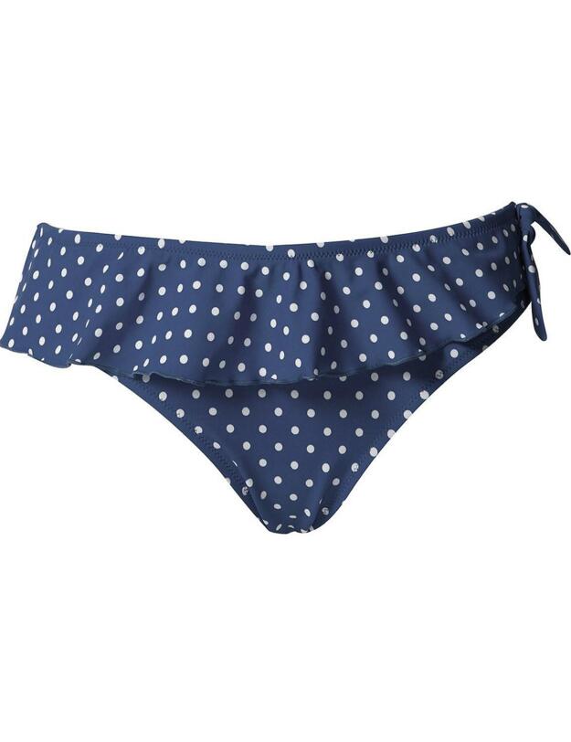 3903 Pour Moi Hot Spots Frill Bikini Brief - 3903 Navy