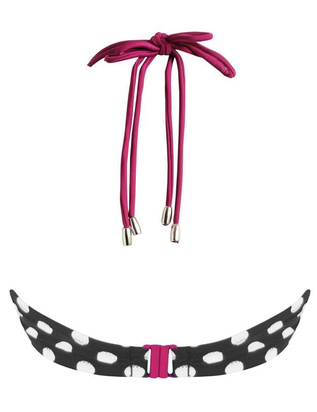 68002 Pour Moi? Starboard Halterneck Triangle Bikini Top - 68002 Black/Purple
