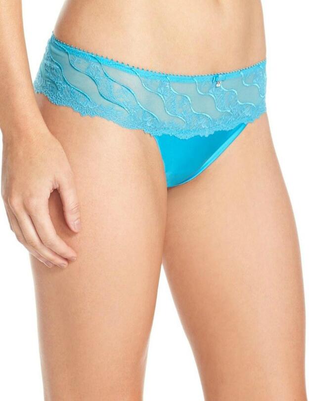 117007 Wacoal Eclat Tanga Thong Brief - 117007 Aquamarine