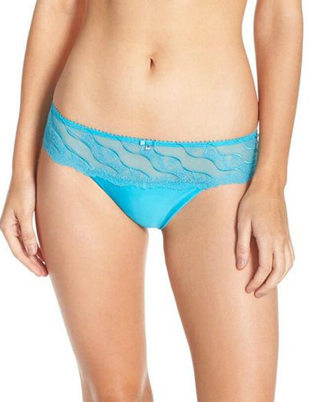 117007 Wacoal Eclat Tanga Thong Brief - 117007 Aquamarine