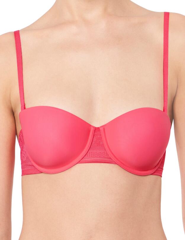 10186066 Sloggi Zero Lace Strapless Mulitway Bra - 10186066 Pink Grapefruit Jam