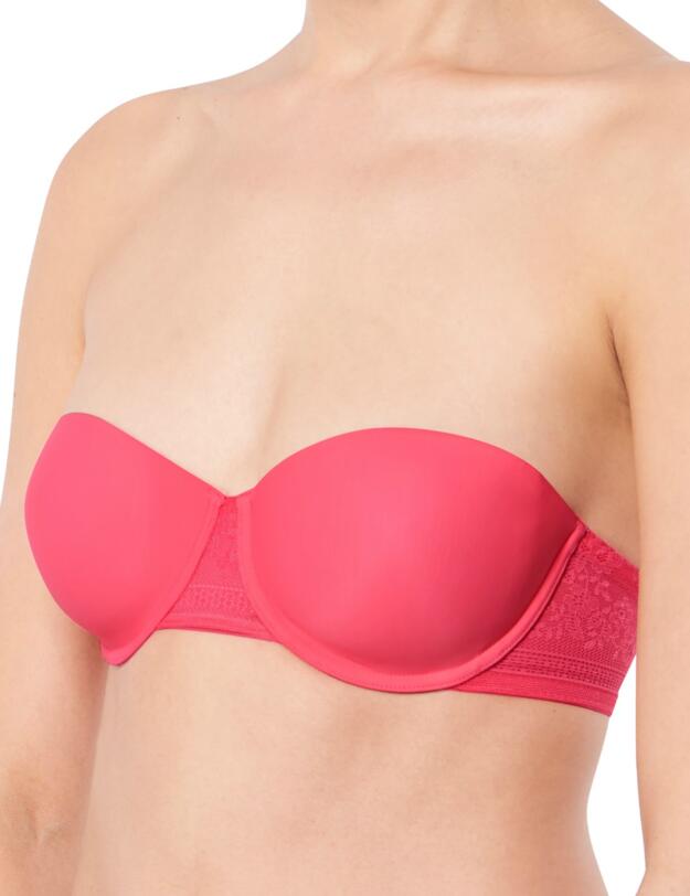 10186066 Sloggi Zero Lace Strapless Mulitway Bra - 10186066 Pink Grapefruit Jam