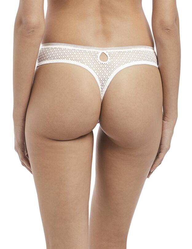 3657 Freya Rose Tapestry Thong - 3657 White