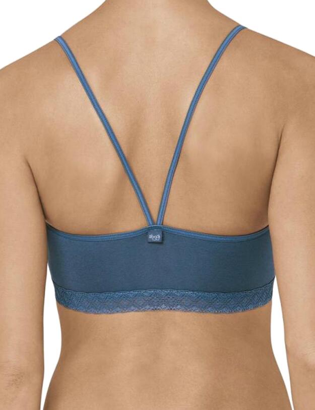 10162957 Sloggi EverNew Lace Crop Bra Top - 10162957 Liberty Blue