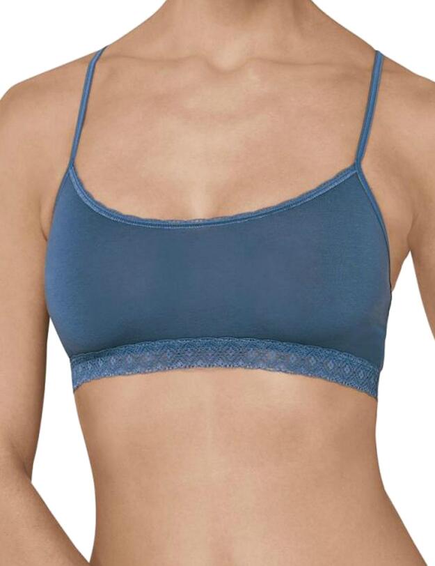 10162957 Sloggi EverNew Lace Crop Bra Top - 10162957 Liberty Blue