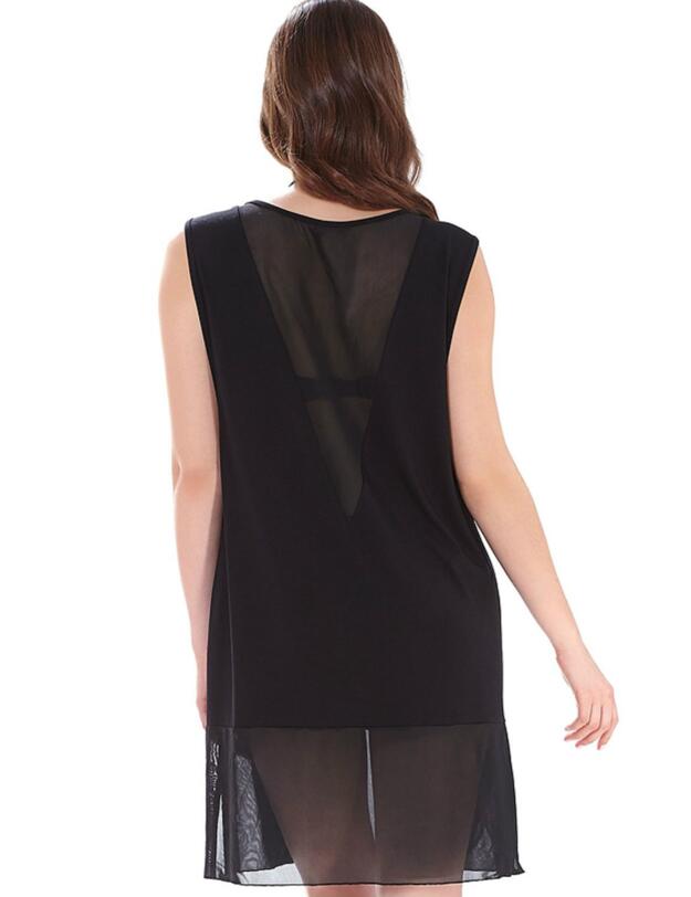 3480 Freya Firestar Jersey Beach Dress - 3480 Black