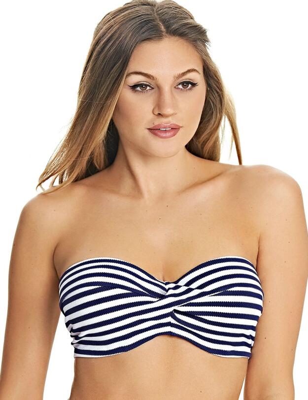 4049 Freya Drift Away Twist Multiway Bandeau Bikini Top - 4049 Navy