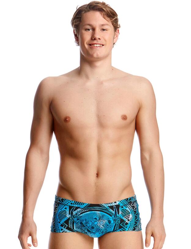 FT01M01968 Funky Trunks Mens Holy Cow Swimming Trunks - FT01M01968 Holy Cow
